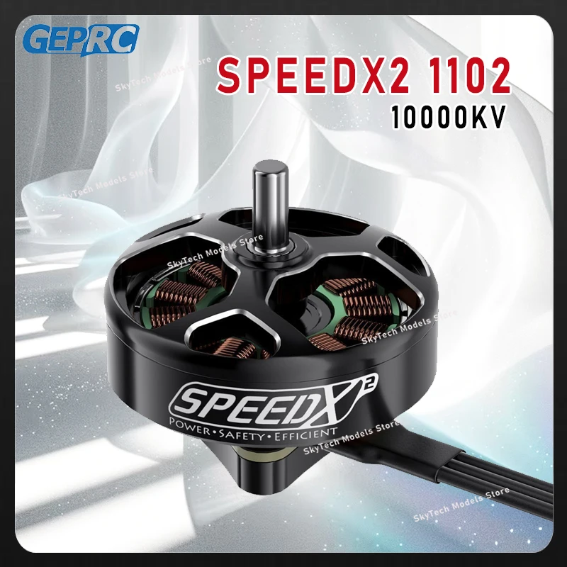 

GEPRC SPEEDX2 1102 10000KV Brushless Motor 12A ESC - Black for 1.6-2 Inch FPV Racing RC Models Accessories