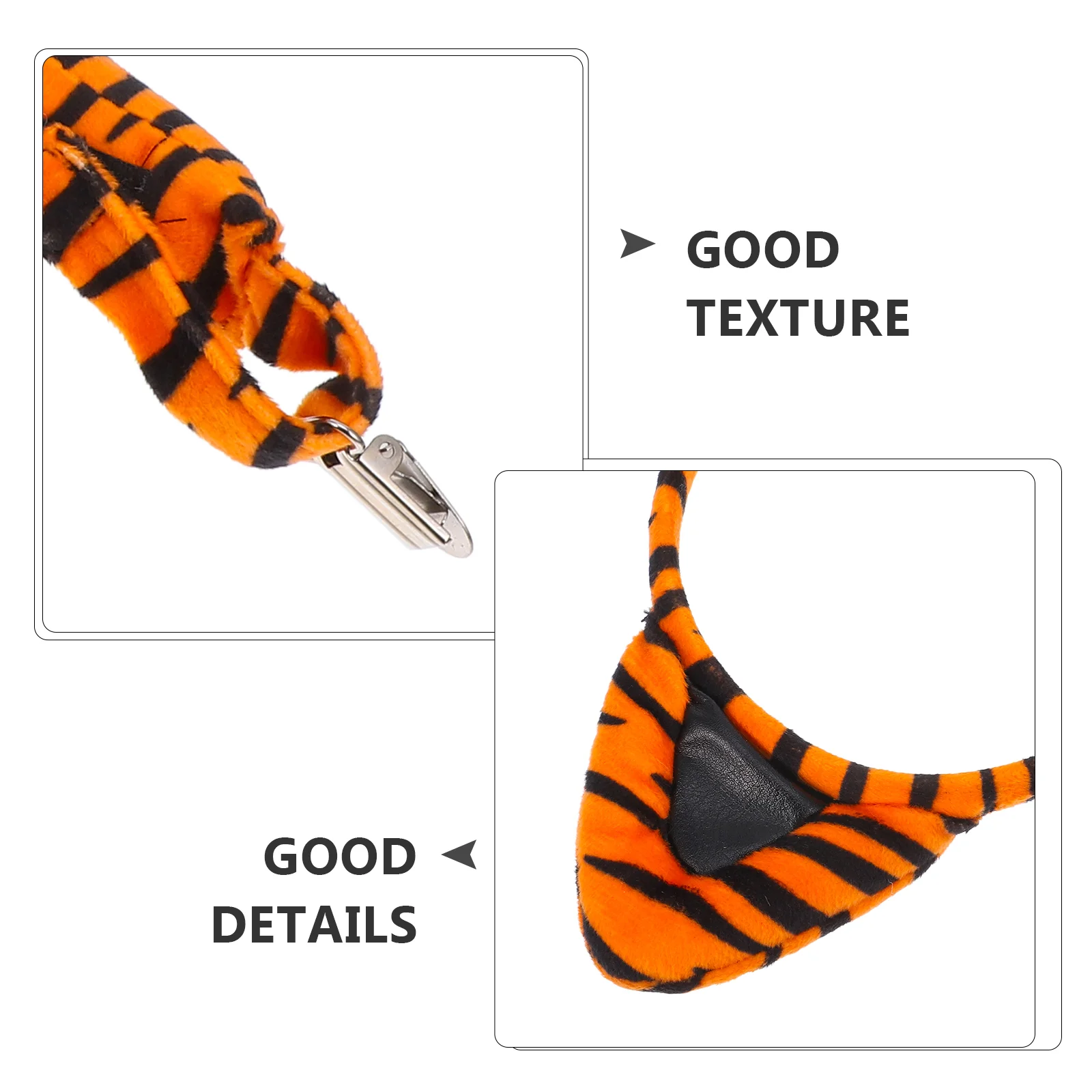 Holiday Party Performance Costumes and Accessories Animal Theme Parties Tiger Ears Headband Cosplay Tail Prop Plush Fabrics