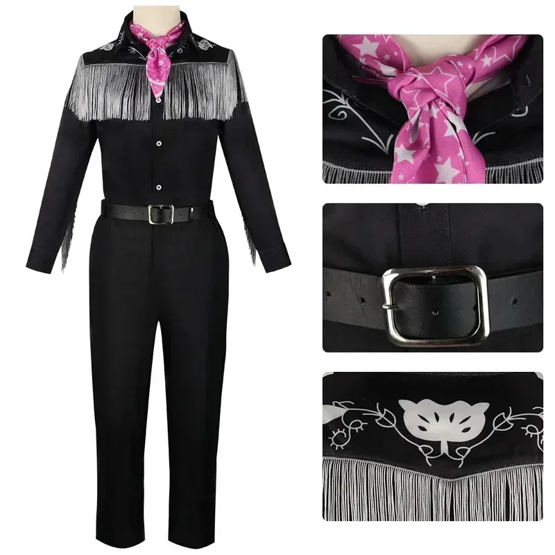 

Movie Barbie Ken Ryan Gosling Cosplay Costume for Women Men Children Cowboy Hat Shirt Pants Costume Wig Party Halloween