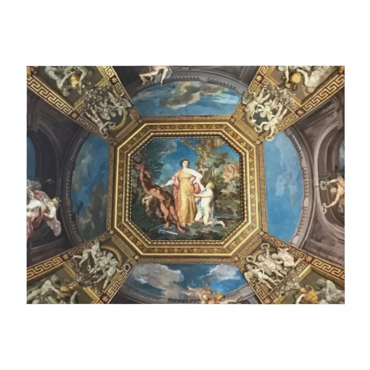 

Ceiling, Vatican Musuem Throw Blanket Summer Beddings bed plaid Personalized Gift Single Blankets