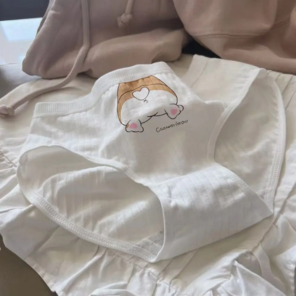 ملابس داخلية مرنة قابلة للتنفس ملابس داخلية رياضية على شكل حيوان لطيف على الطراز الكوري ملابس داخلية كورجي ملابس داخلية مخططة سراويل نسائية #1