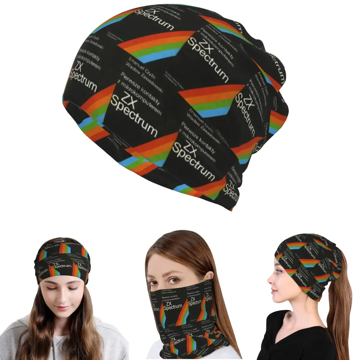 ZX Spectrum Bandana Halsschutzmaske Schal Multifunktions-Sturmhaube Mütze Unisex Erwachsene Winter