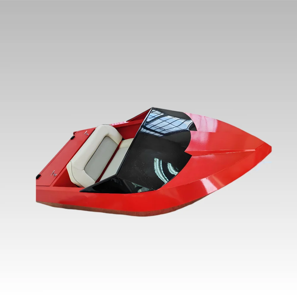 Two Seat Aluminum Mini Jet Boat for Fun Speed Boat Mini Jet Boat Electric Ready Jetski Style No Battery