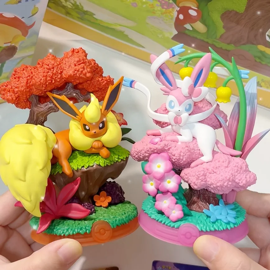 

Официальное украшение Funism Pokémon Eveelution Bliss Bar Blind Box Series 3, фигурка Sylveon, новинка для девочек