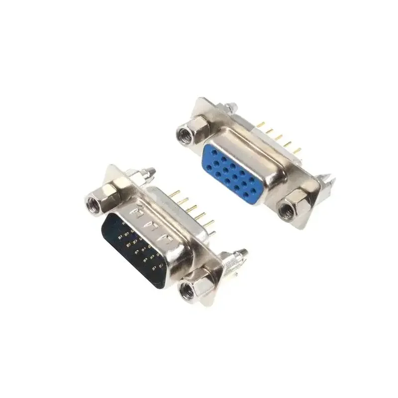 DB15 DP15 Female head Male RS232 15-core soldered plate serial port socket 2 rows of harpoons