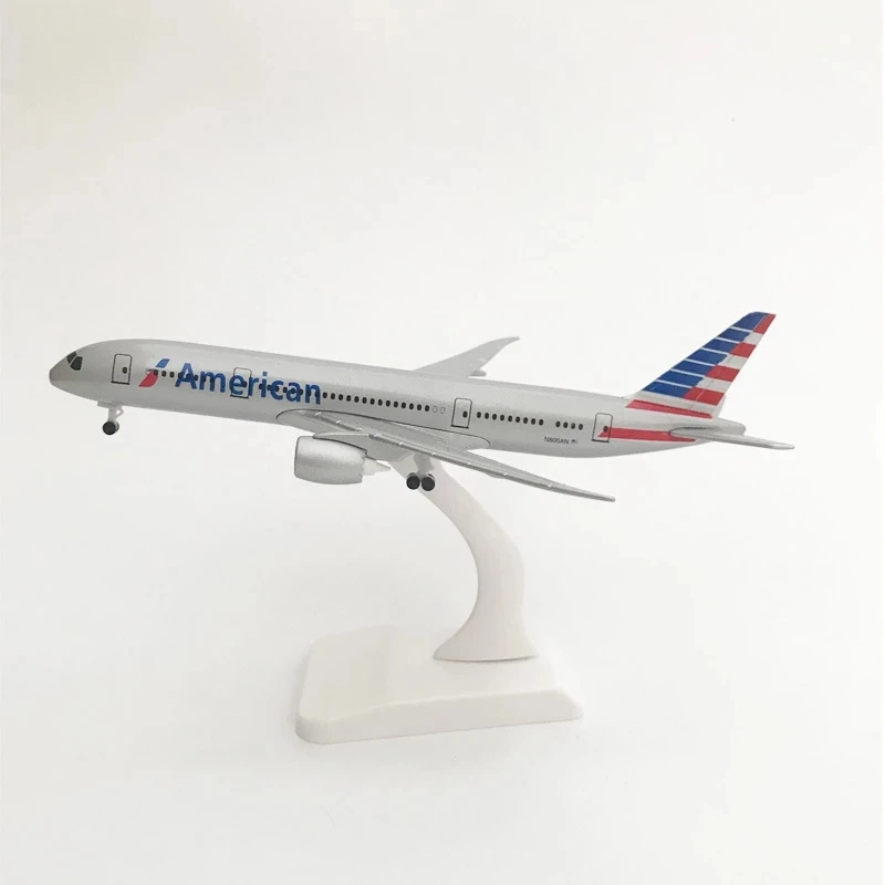 1/300 20CM American Airlines Boeing 777 Airplane Model With Landing Gear Alloy Metal Diecast Aircraft Model Toy plane Gift