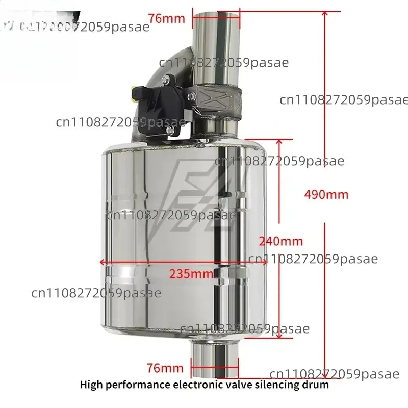 Factory Universal 3 Inch High Quality Electronic Valve Exhaust Muffler for CatBack Exhaust Pipe 76mm High Performance Valve