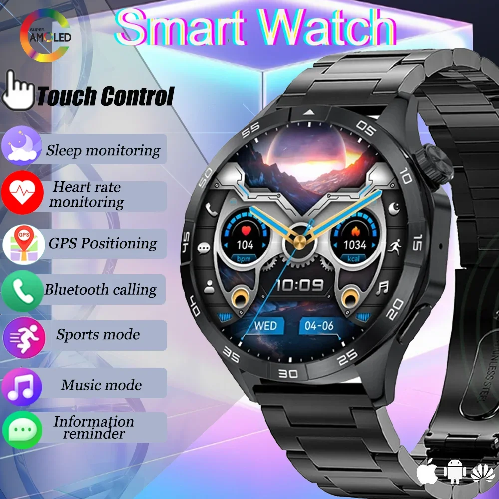 2024 Fashion smart watch for Men Heart rate blood pressure Sleep Monitoring  IP68 Waterproof Health Smartwatch For Android ios