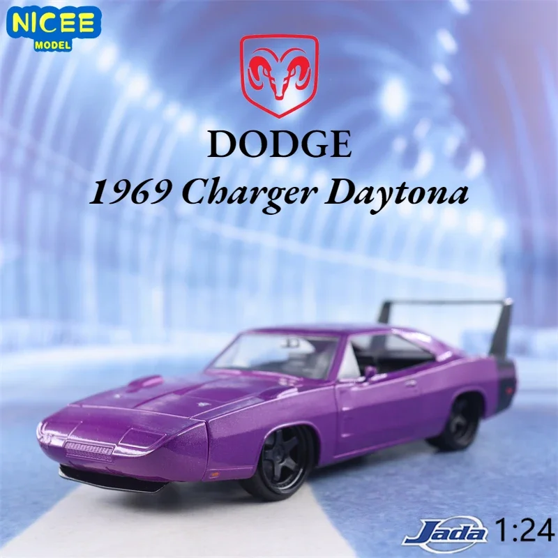 1:24 1969 Dodge Charger Daytona Classic Muscle Sports Car Diecast Metal Alloy Model Car Toy Kids Gift Collection J321