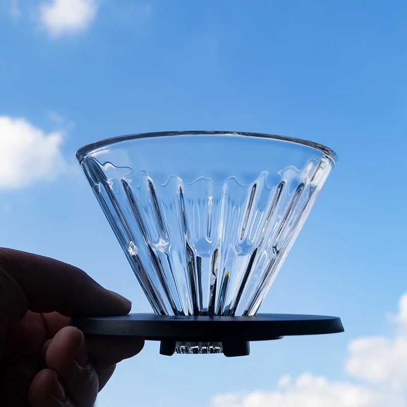 Timemoreクリスタル目glas druppelaar 01 02 pc houder koffie druppelaar glas koffieフィルターwasbare