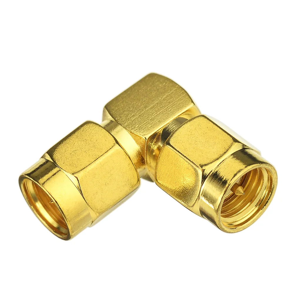 Superbat SMA Adapter SMA Plug Ke Male Right Angle RF Coaxial Connector