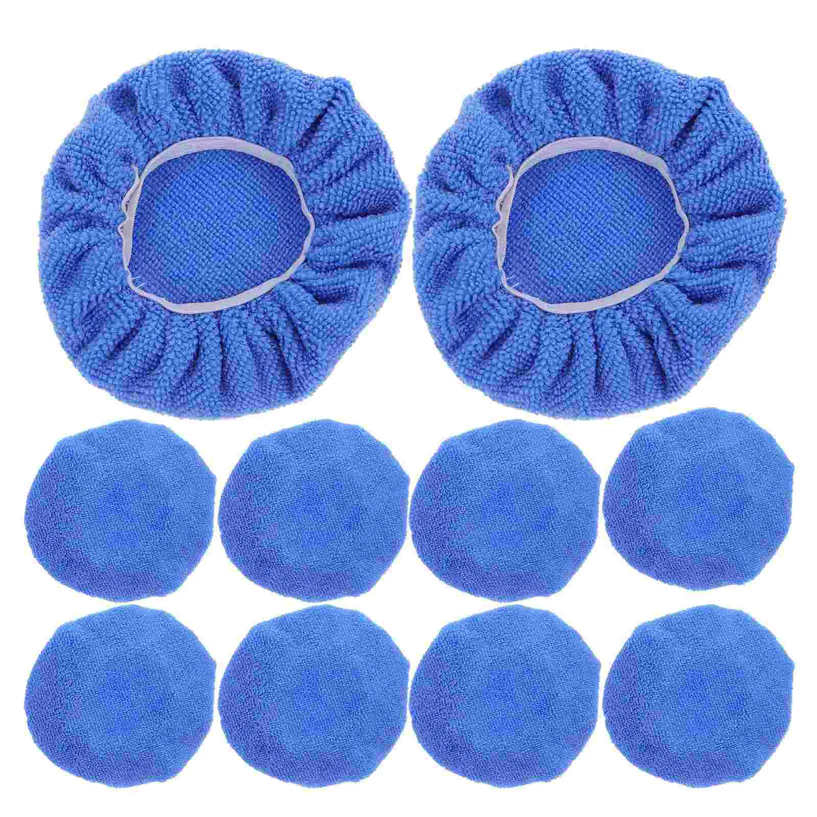 

12 Piece Set Car Polishing Wax Applicator Pad Fabric Drill Buffer Polisher Attachment