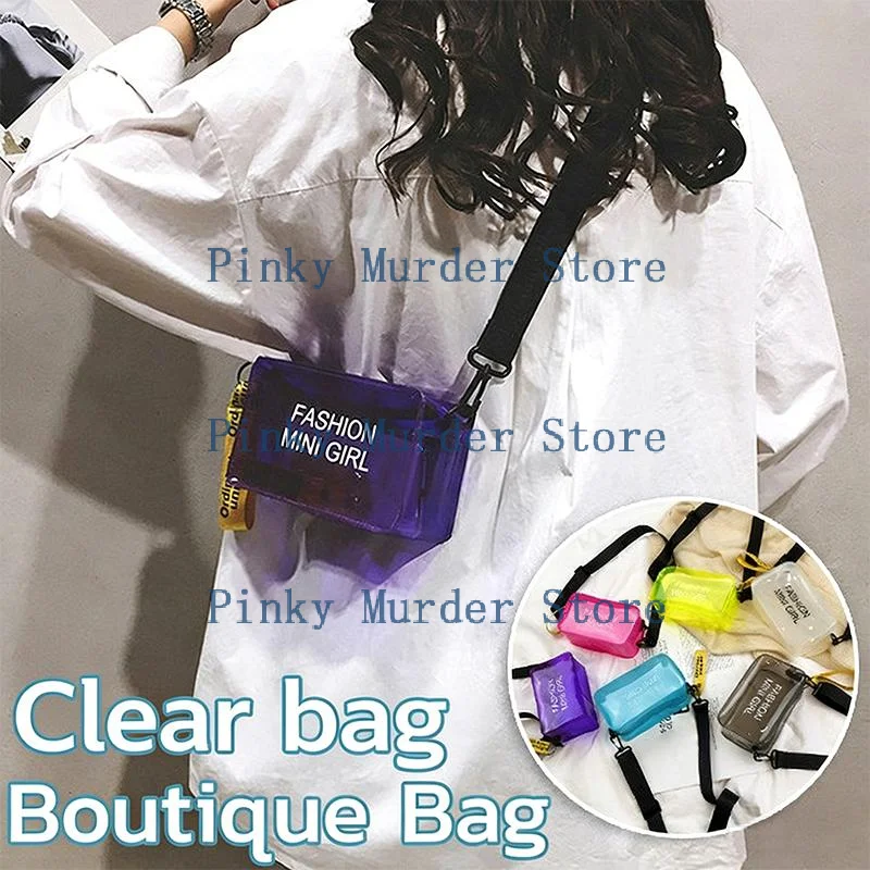 

(JYA2)Mini Letter PVC Crossbody Bag for Women Candy Color Small Shoulder Messenger Bag for Gift Giving and Travel