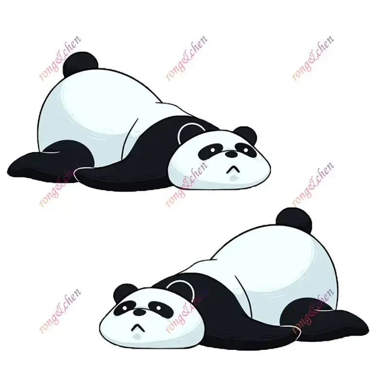 

Funny Car Sticker Lazy Panda for Car Motorcycle Racing Helmet Laptop Trunk Body Car Window Surfboard Waterproof PVC Decals
