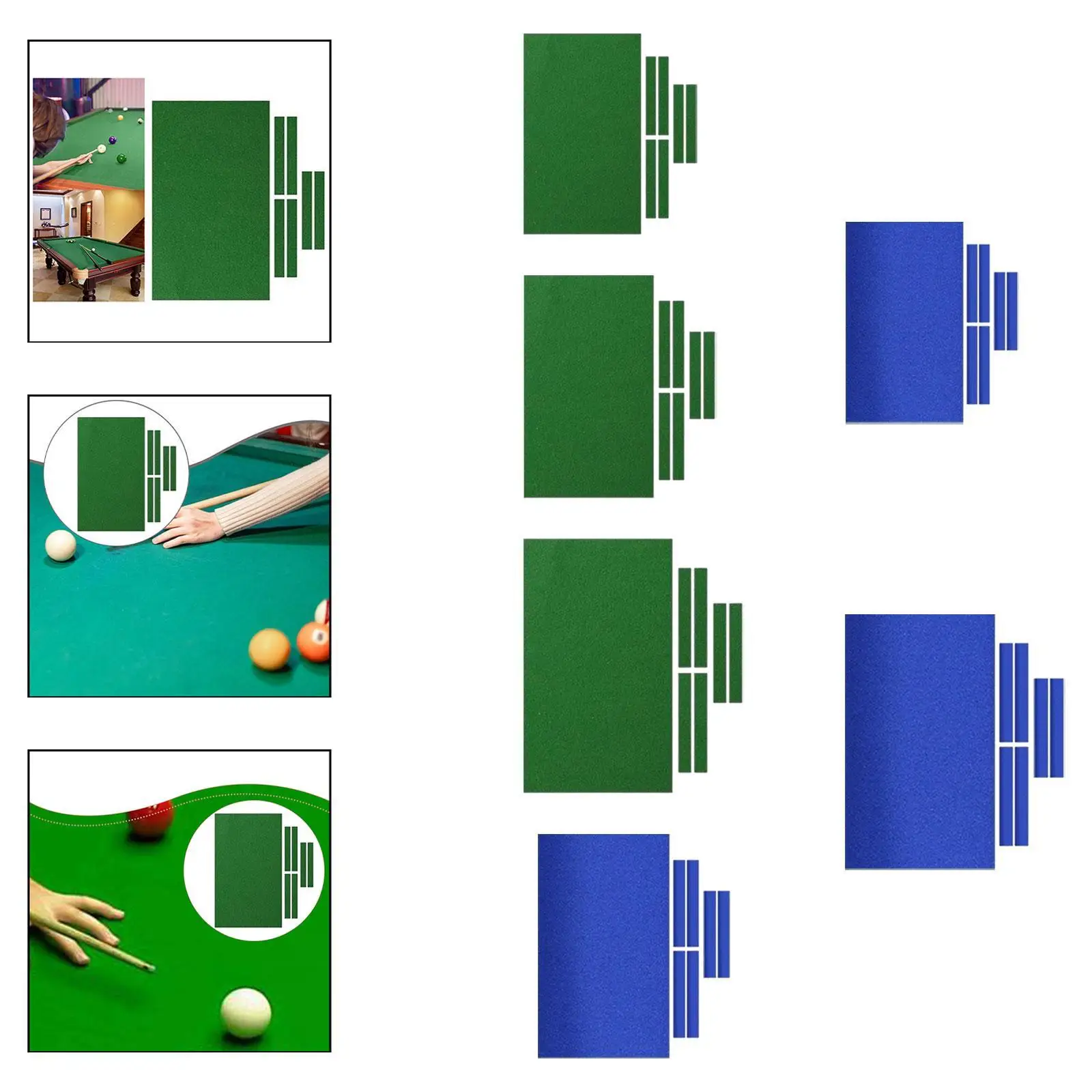 

Billiard Cloth and 6 Pcs Strips Billiard Table Cover Professional Pool Room Supplies Ball Table Cover Indoor Pool Tablecloth