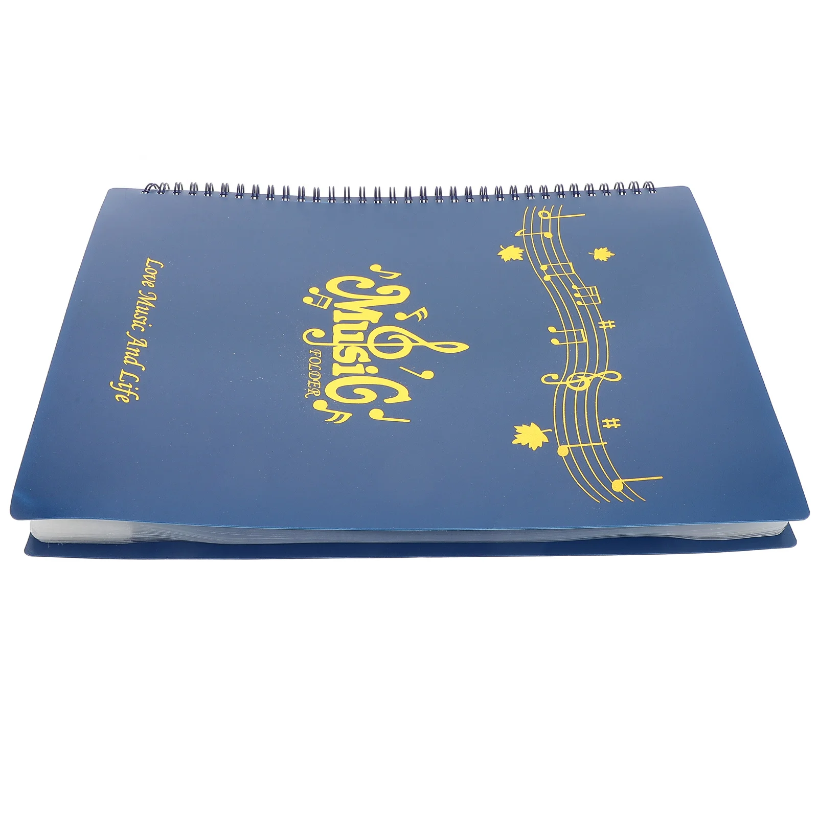 

Music Folders Non-Reflective 30 Pages Capacity Vintage Style Easy Rearrange Sheet Music Folder for Piano Guitar Storage
