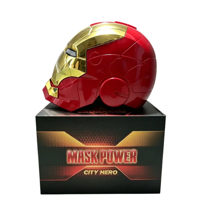 2026 New Iron Man Mask 1:1 Anime Peripheral Helmet Electric Wearable Voice Control Mask Model For Adult Helmet Toy Birthday Gift view 5