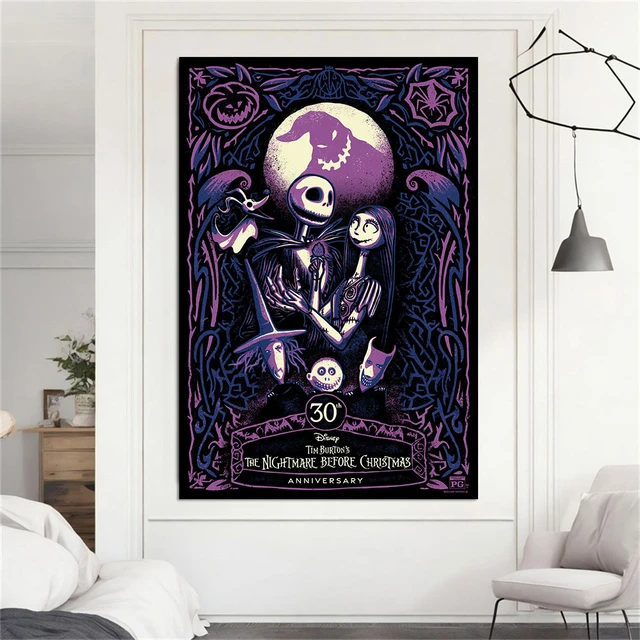 Disney The Nightmare Before Christmas Print 30th Anniversary Poster Wall Art Canvas Painting Pictures Room Home Decoration - AliExpress disney-the-nightmare-before-christmas-print-30th-anniversary-poster-wall-art-canvas-painting-pictures-room-home-decoration-aliexpress