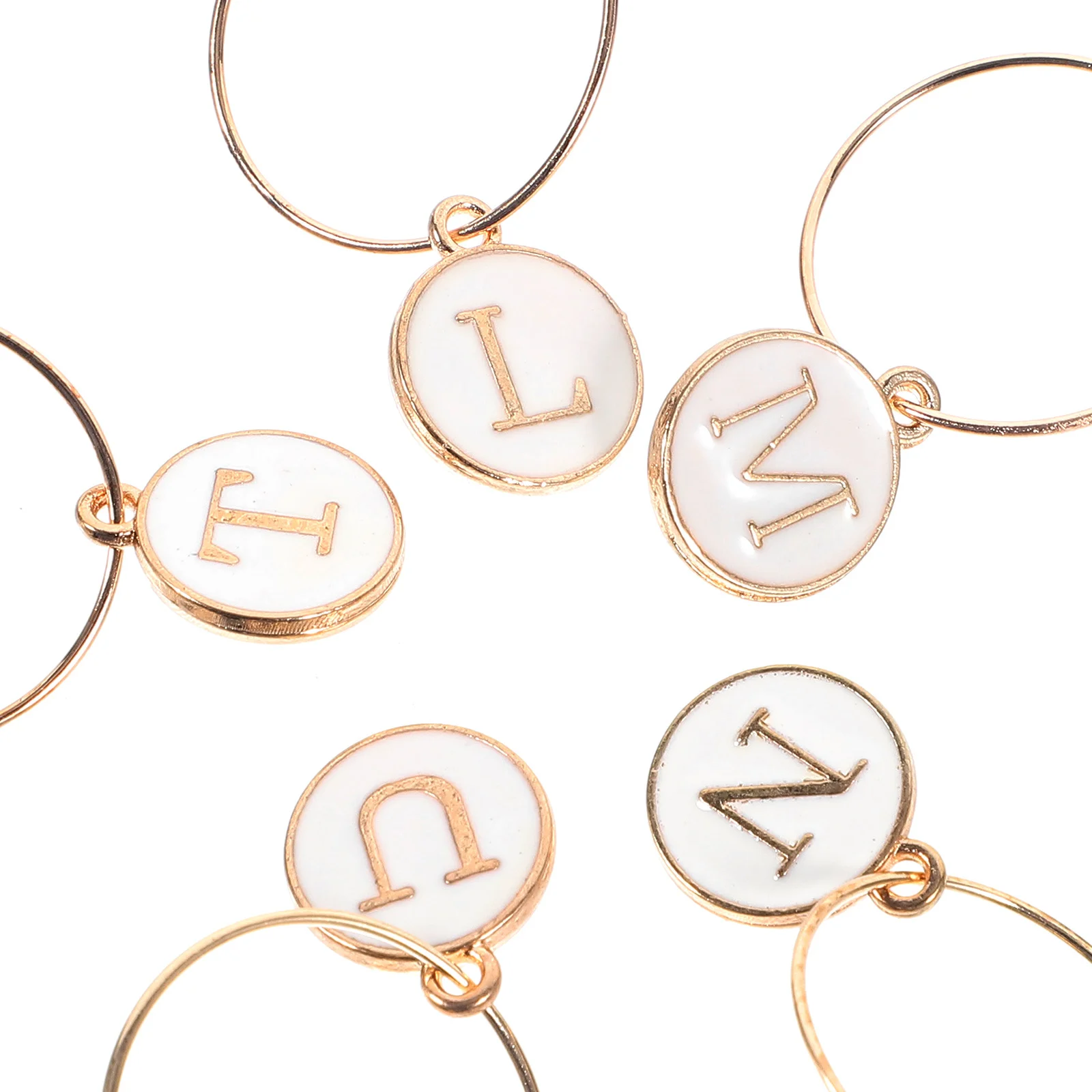 

26Pcs Letter Wine Charms Zinc Alloy Drink Markers Party Wine Glass Tags Elegant Decoration Zinc Alloy Markers Tags