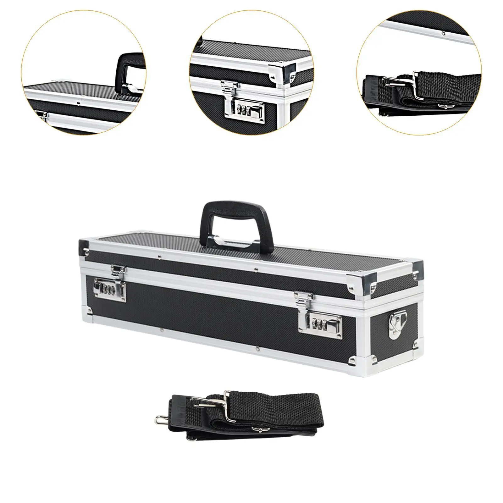 Chef Knife Case Shockproof Aluminum Frame Multifunction Lockable Storage Box Case for Catering Events Culinary School Activities