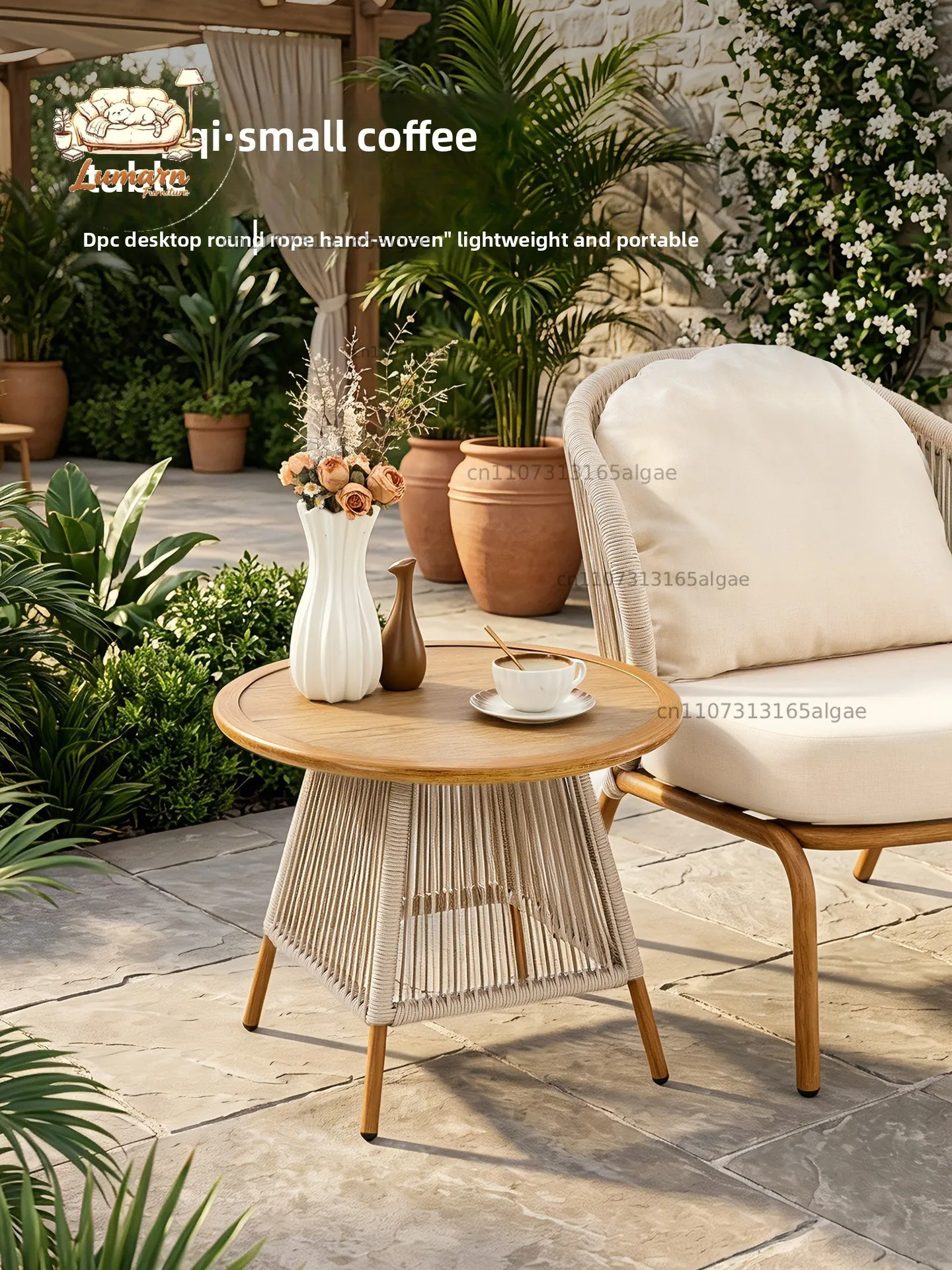Mesa de centro para exteriores - Coffee Tea Garden reseña y precio