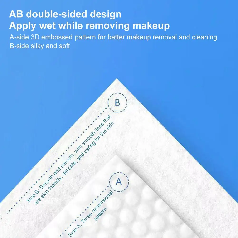 1 ชุดคุณภาพสูงทิ้งรูปแบบมุกแต่งหน้าผ้าฝ้ายผ้าเช็ดทําความสะอาด Soft Remover Pads ทําความสะอาดผิวหน้าเครื่องสําอางค์ผ้าฝ้าย