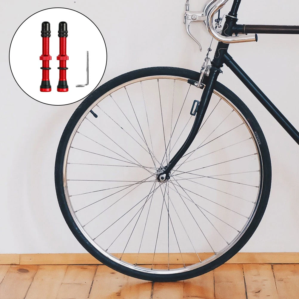 

1Set Tire Stem Aluminum Alloy 60Mm American Style Air Nozzle Replacement for Bike Cycling Accessories Wheel Tubeless Valve