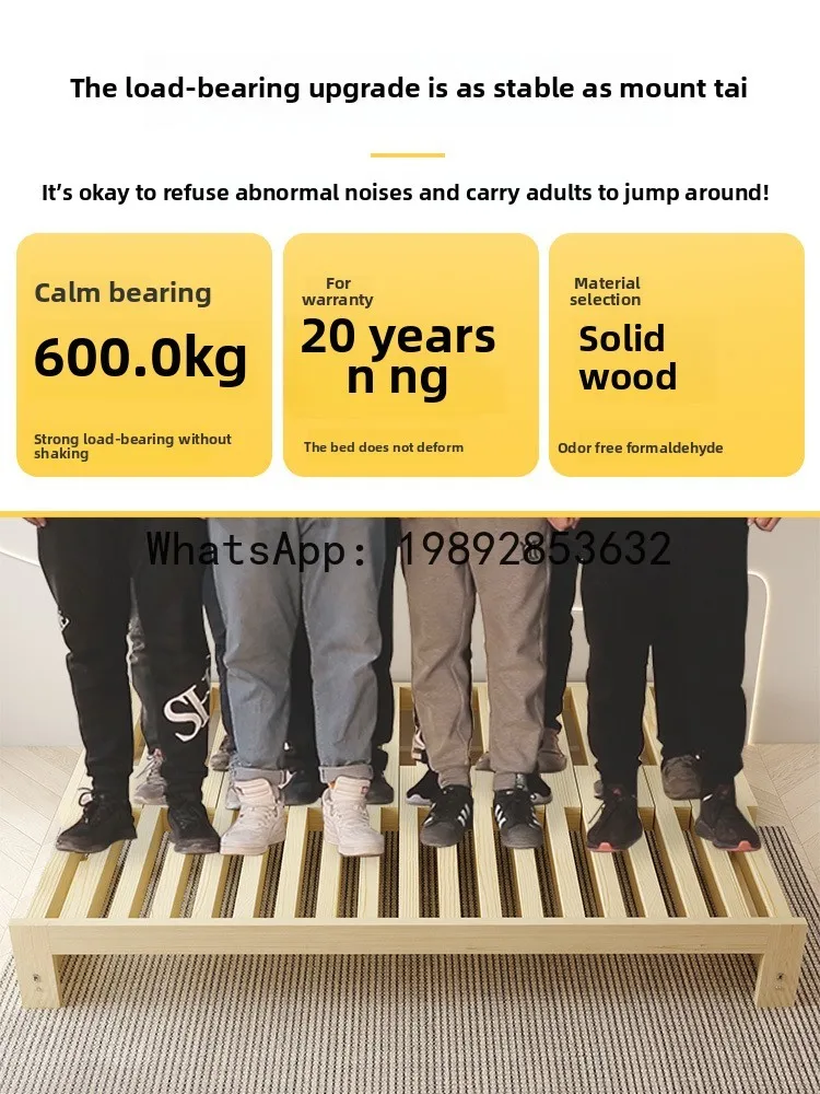 X2 solid wood telescopic pull-out bed living room tatami single simple push-pull bed dual-purpose folding sofa bed