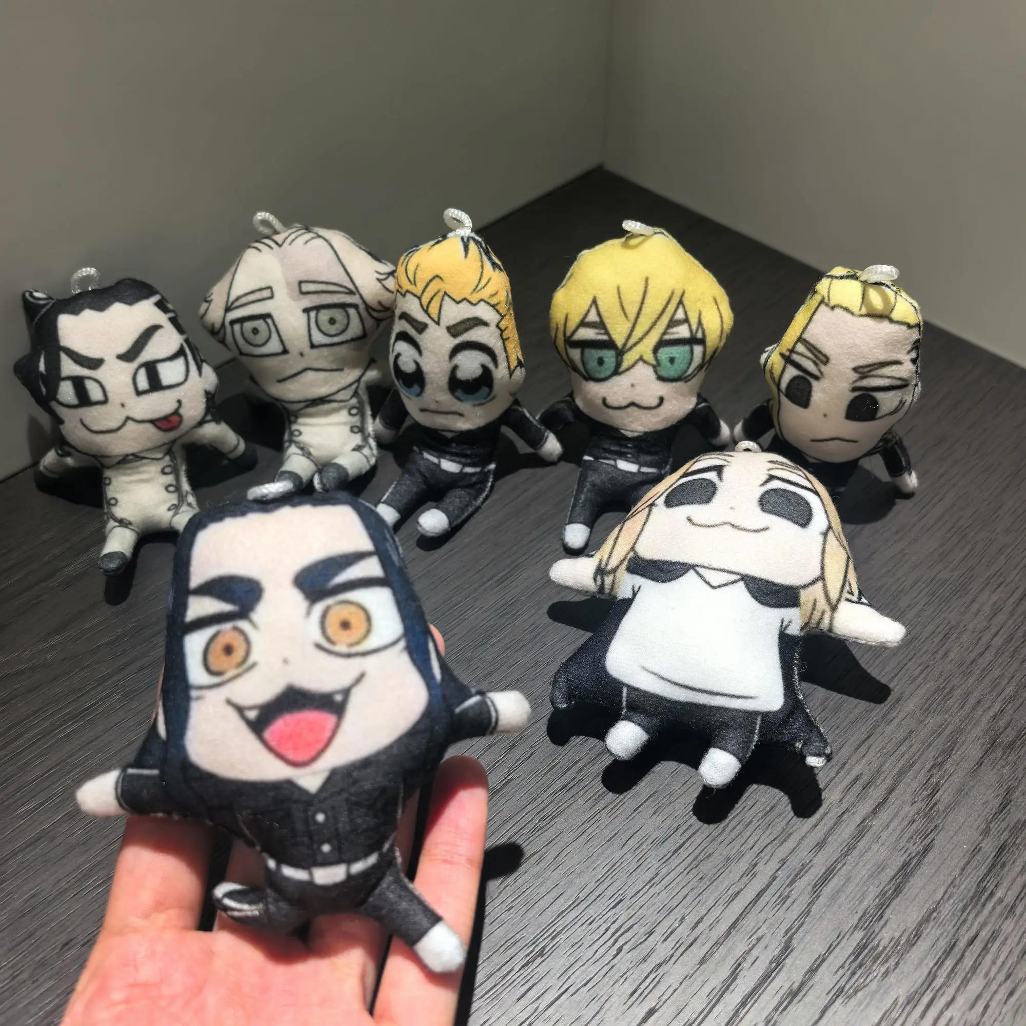 11cm Abstract Doll COS Anime Tokyo Avengers Mikey Draken Baji Seishu Inui Wire Skeleton Doll Pendants Ornament Birthday Gift Toy