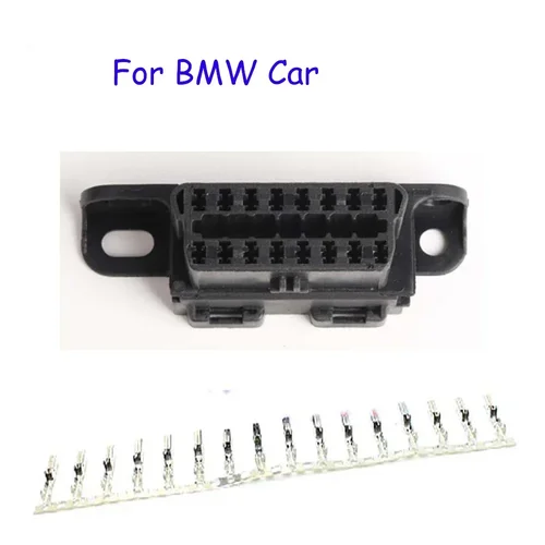 Imagen 2 del producto Enchufe OBD + Terminal + Insertar Conector hembra OBD OBD2 J1962f Enchufe OBD 2 16 PIN con terminal Adecuado para la mayoría de los automóviles
