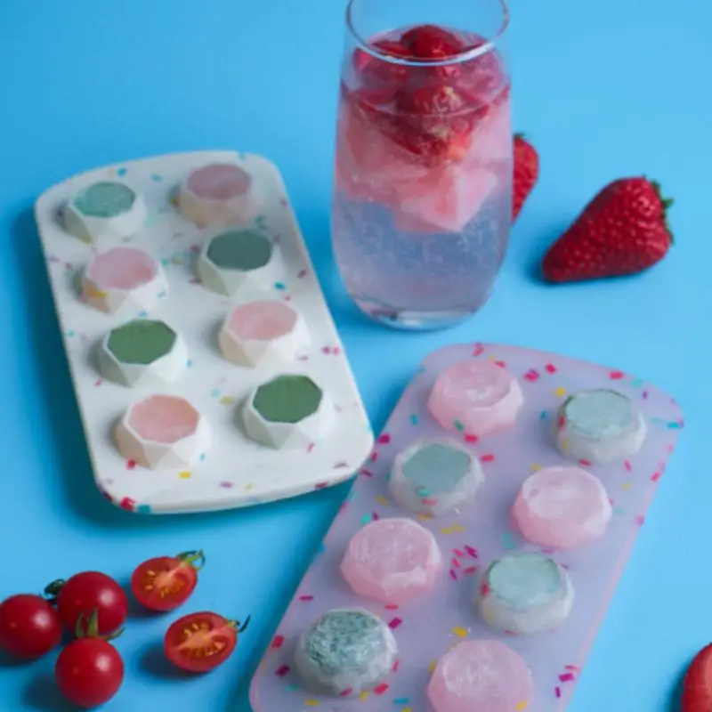 1Pcs  Mold Star Heart Shape Chocolate Candy Molds Silicone  Trays For Refrigeration Beverage Vodka Cocktails