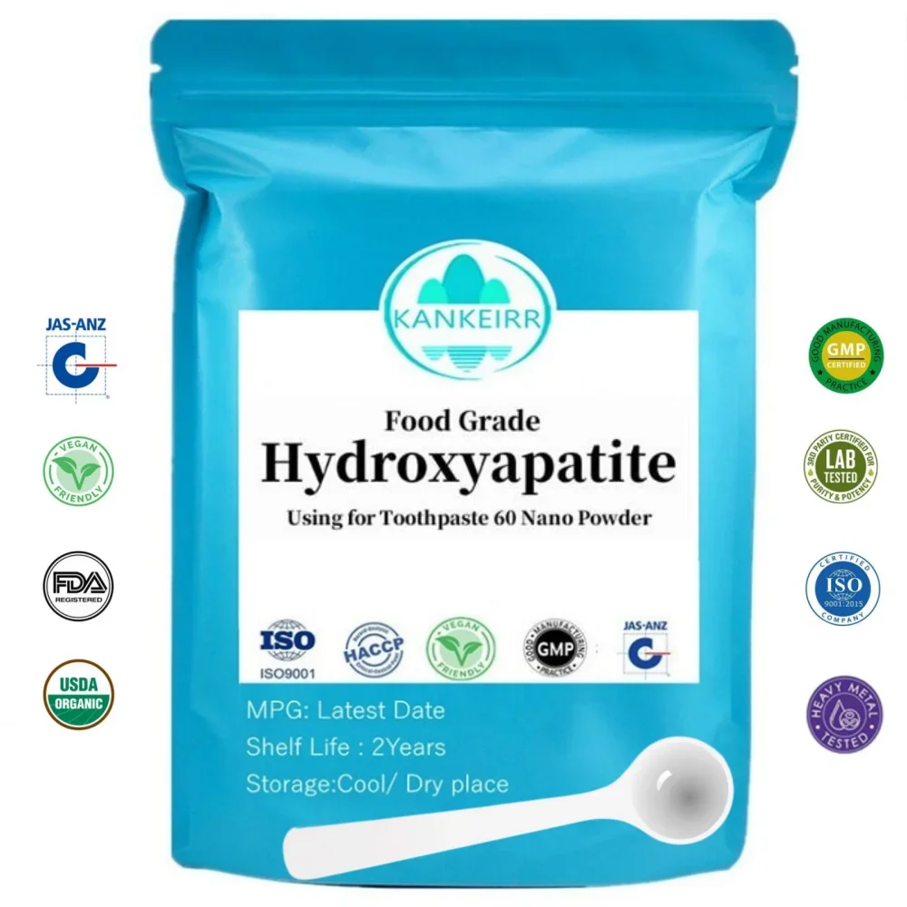 50g-1000g Food Grade Using For Toothpaste 100% Pure Hydroxyapatite 60 Powder, Free Shipping [ Product]