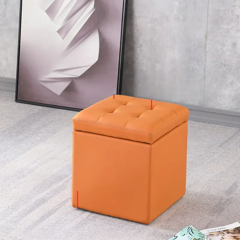 

Shoe Bench Fitting Room Storage Stool Multifunction Fabric Art Home Furniture Modern Simple Storage Stool Tabouret De Stockage