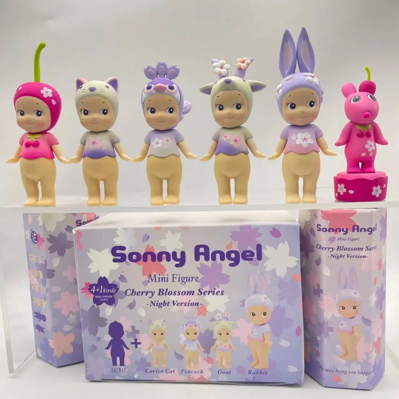 

Новая мини-фигурка Sonny Angel Cherry Blossom Series, ночная версия, кролик-сюрприз, слепая коробка, фанаты Tideplay, игрушка, кукла, счастливый подарок