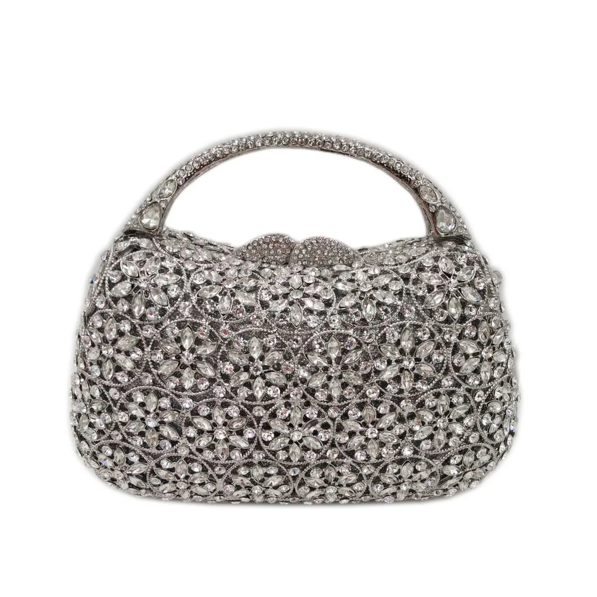 Rhinestone Clutch Empty Metal Crystal Dinner Bag Diamond Bag Handmade Diamonds Vestido De Noche Fiesta Lujo Luxury Bags Designer