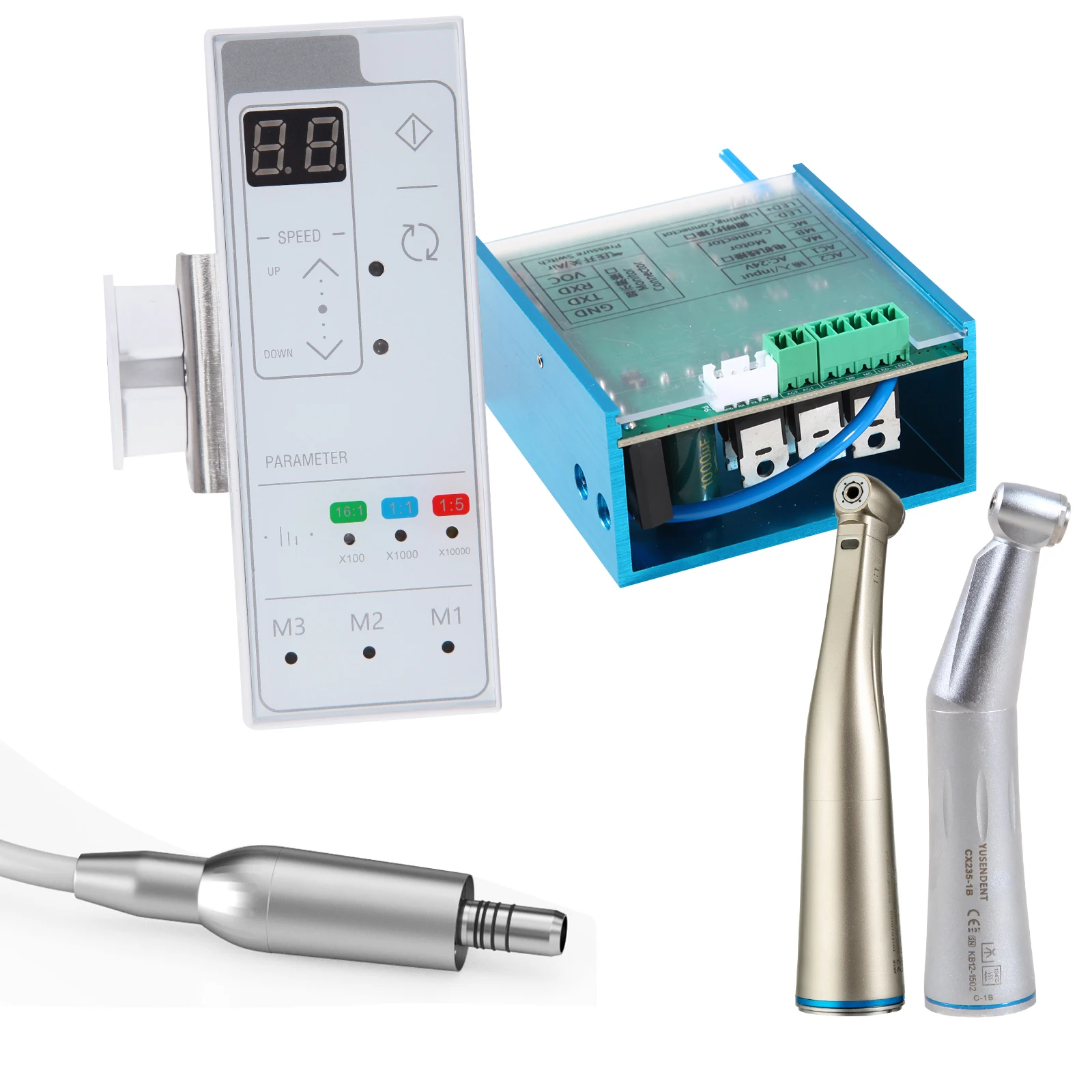 Dental LED Electric Motor Brushless Built in+1:1 Contra Angle Handpiece