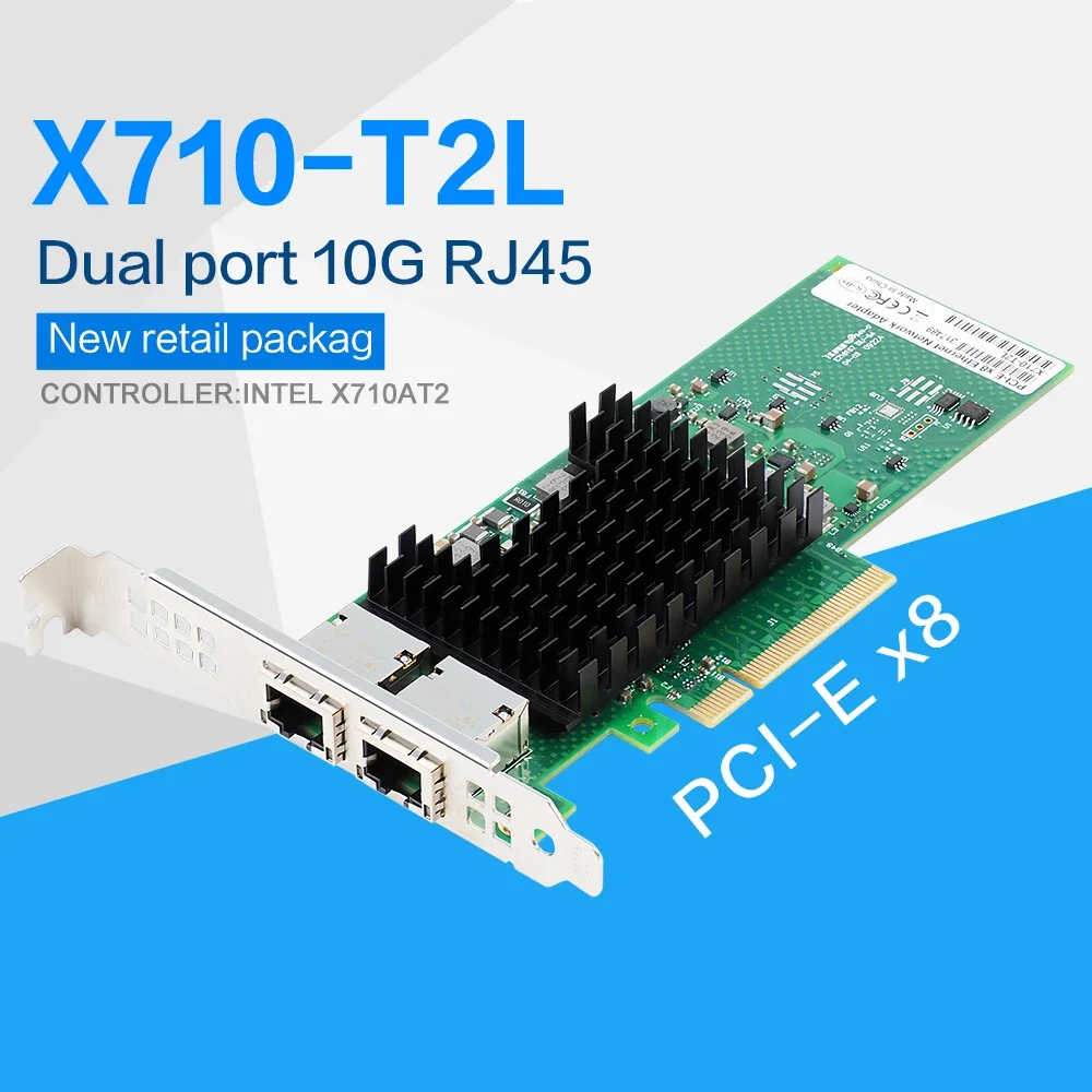 SmCpNetwork Card For X710-t2l Dual 10-gigabit Ethernet Card