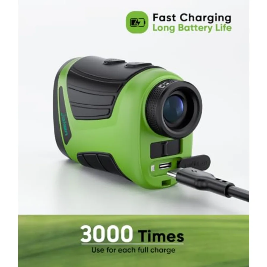 Pro Laser Golf-afstandsmeter met helling Magnetisch 1200 yards 7X vergroting Vlaggenmast Vergrendeling Oplaadbare afstandsmeter voor Prec