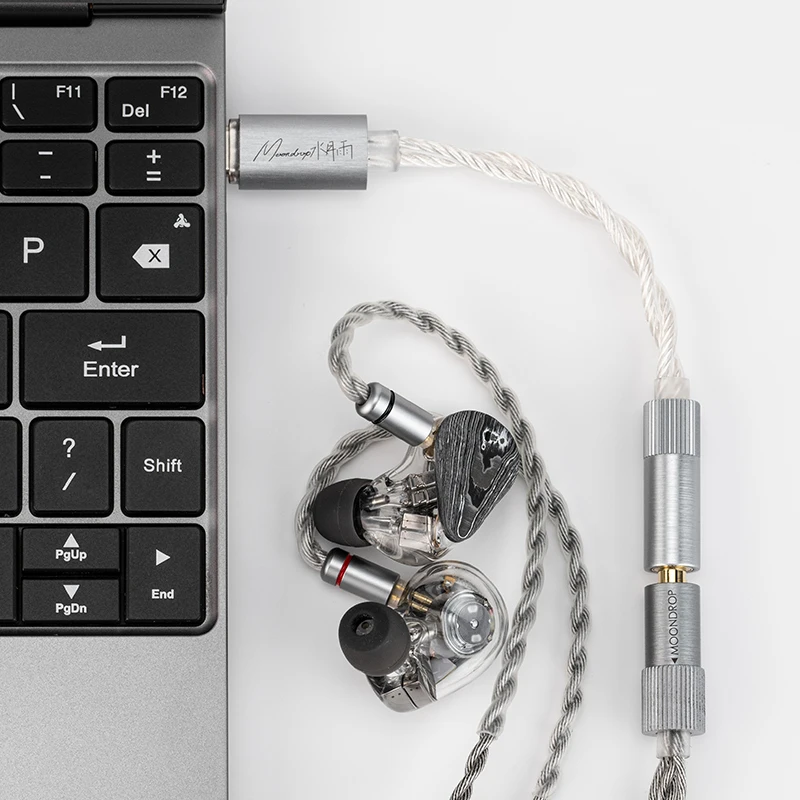 MOONDROP ECHO-A High-Resolution 3.5mm Single-Ended Portable DAC/AMP USB-C Decoder Amplifier