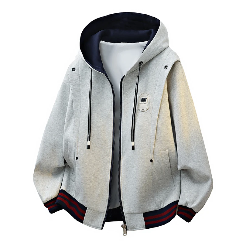 

Мужская толстовка с капюшоном для студентов, свободный кардиган, весенне-осенняя повседневная куртка, удобная мужская толстовка с капюшоном