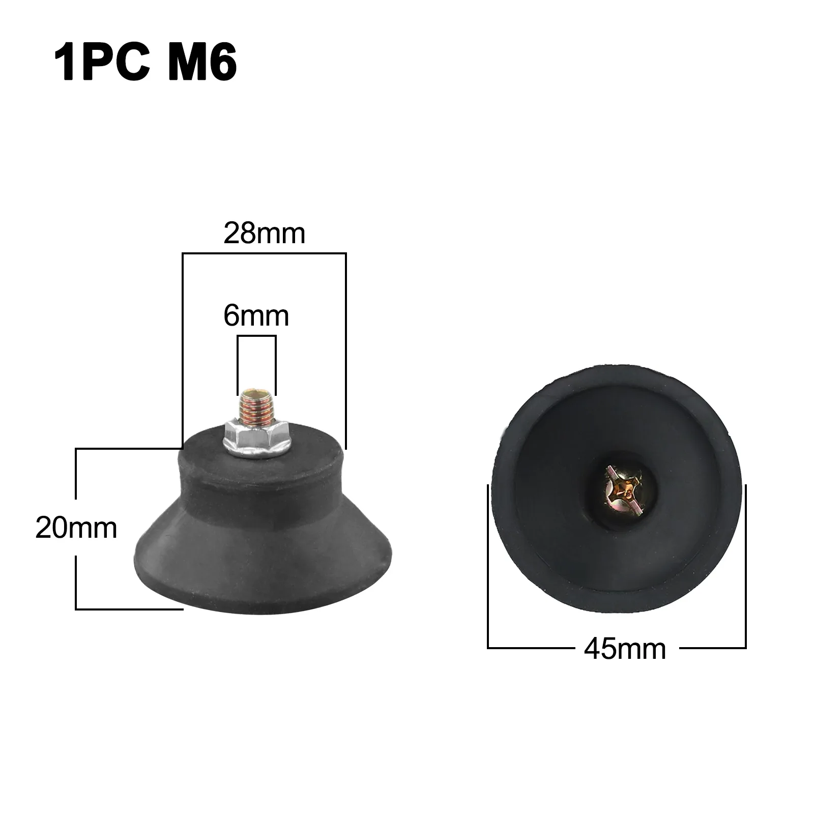 1pc Air Compressor Foot Pad Black Rubber Pad Shockproof Components Replacement For Air Pumps Oil-Machines Air Compressor Parts