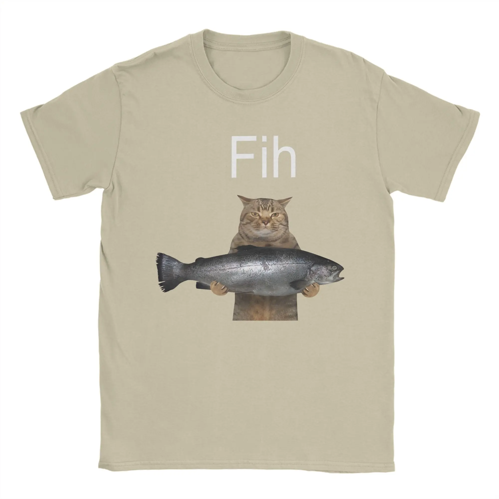 Femmes Fih drôle Misspelled poisson Meme chat Meme t-shirts pur hauts été à manches courtes T-Shirt col rond T-Shirt femmes vêtements Y2K