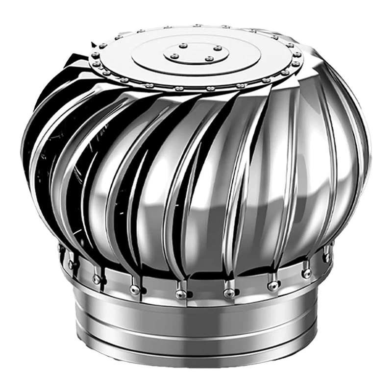 

Roof Wind,Stainless Steel Turbine Ventilator Vents Roof Wind Turbines Cap Vent, Air Flow No Consumption, Easy To Install