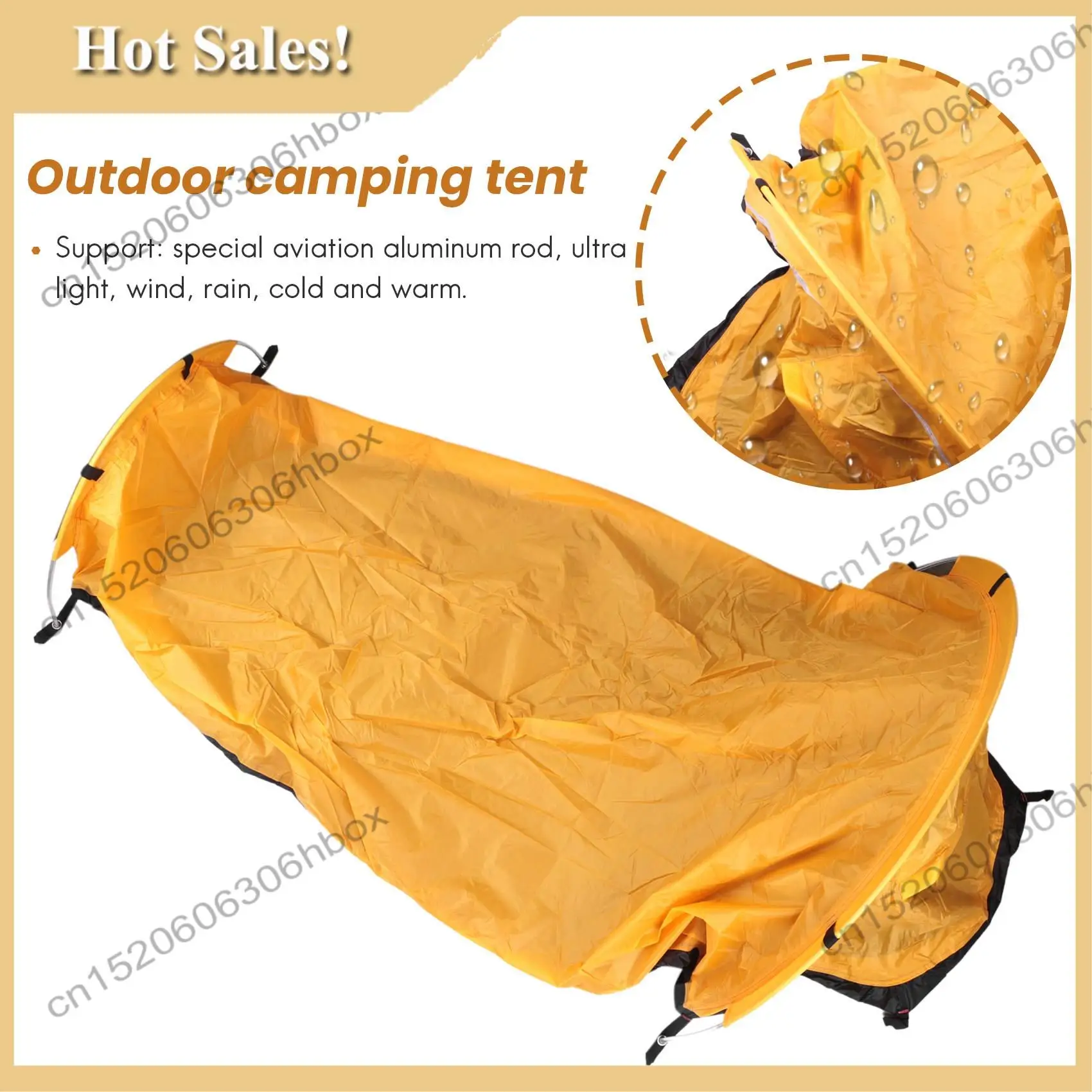 -HOPE Ultralight Bivvy Tent Single Person Backpacking Bivy Tent Waterproof Bivvy Sack For Outdoor Camping Survival Travel