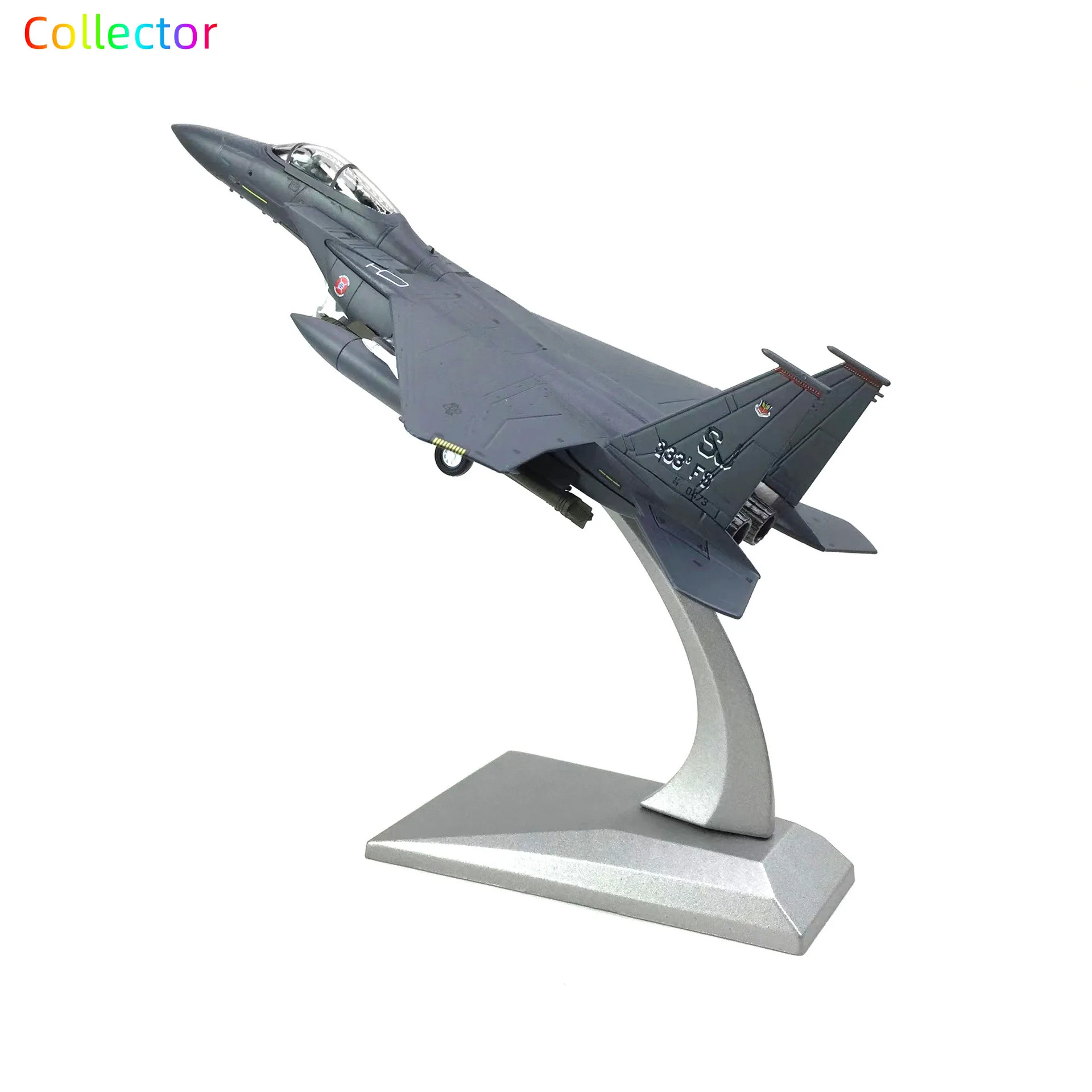 1:100 US F-15E Strike Eagle supersonic fighter-bomber simulation alloy aircraft model finished