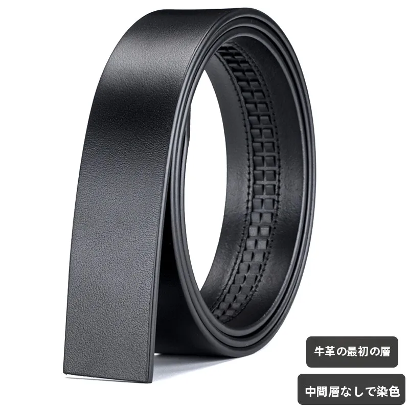 pure-top-layer-cowhide-leather-belt-for-men-no-head-auatic-bule-smooth-pin-bule-waist-belt-without-heaear