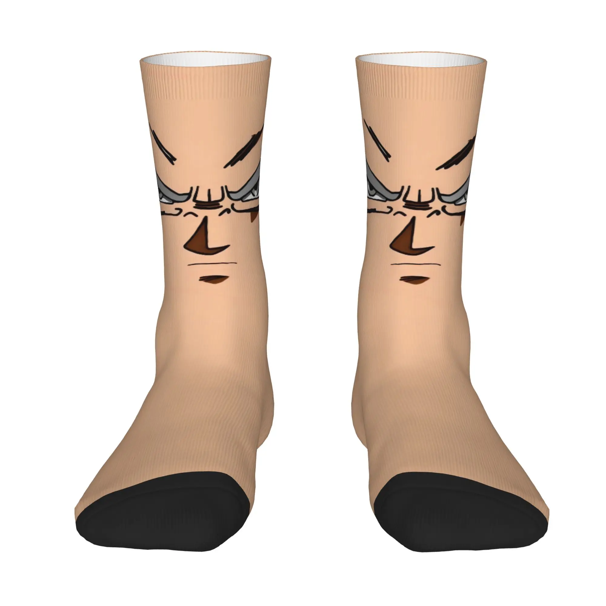 Funny Sock Dragon Ball Mui Goku face Vintage Seamless Pattern Printed Men Socks Novelty Men's Socks view 3