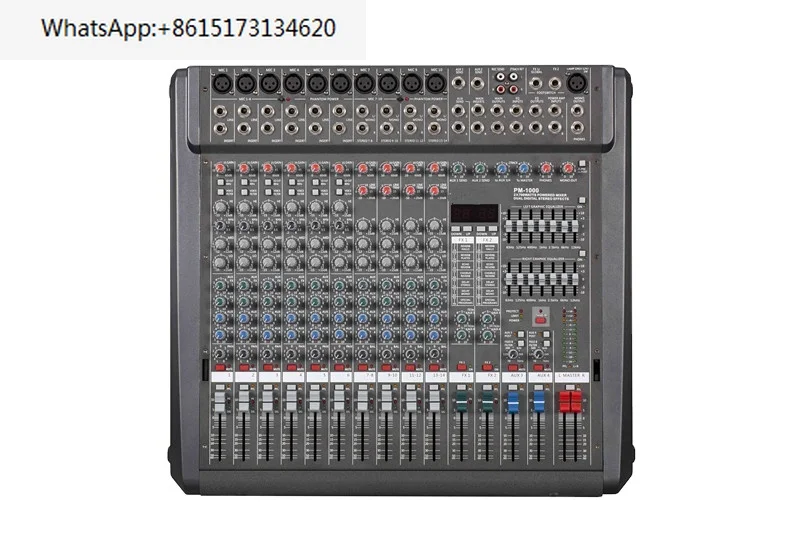 PM 1000-2 Professional 10 channel audio mixer