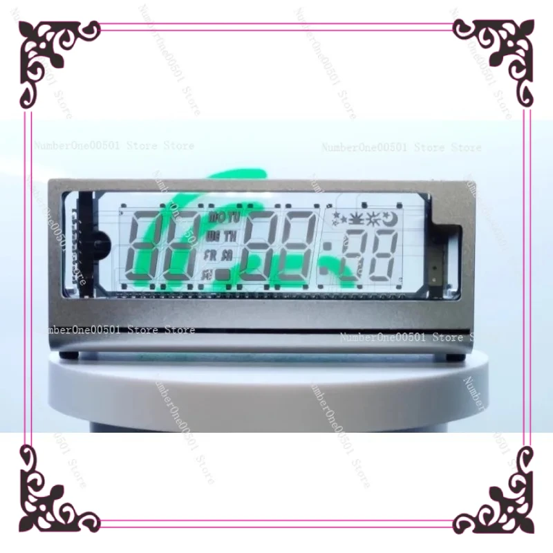 

WiFi VFD Clock Retro Vacuum Fluorescent Display Alarm Clock with Adjustable Brightness Night Mode Modern Vintage Design