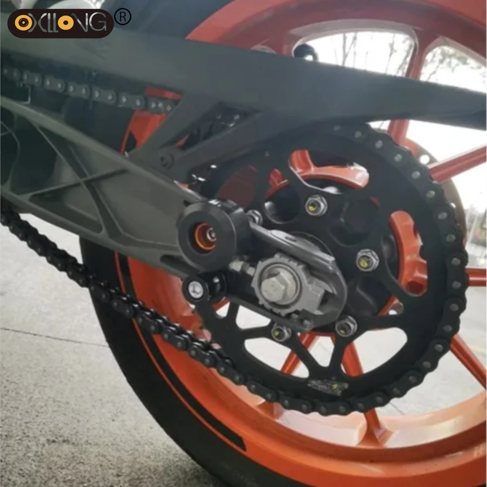 

For RC125 RC200 RC250 RC390 RC 2014 2015 2016 2017 2018 2019-2025 Motorcycle Front Rear Fork Wheel Frame Slider Crash Protector